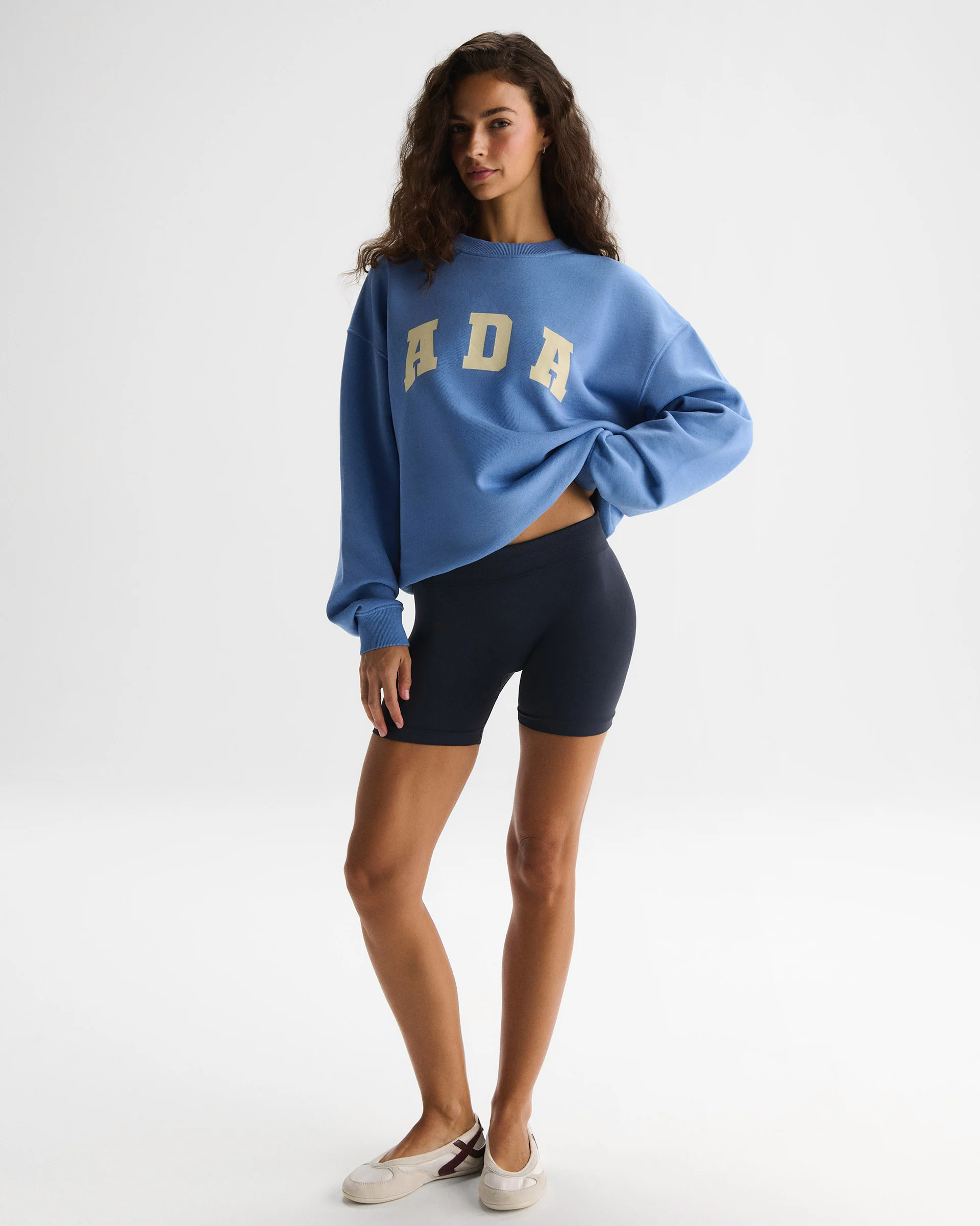 ADA Oversized Sweatshirt - Blossom Blue/Buttercream - Image 4