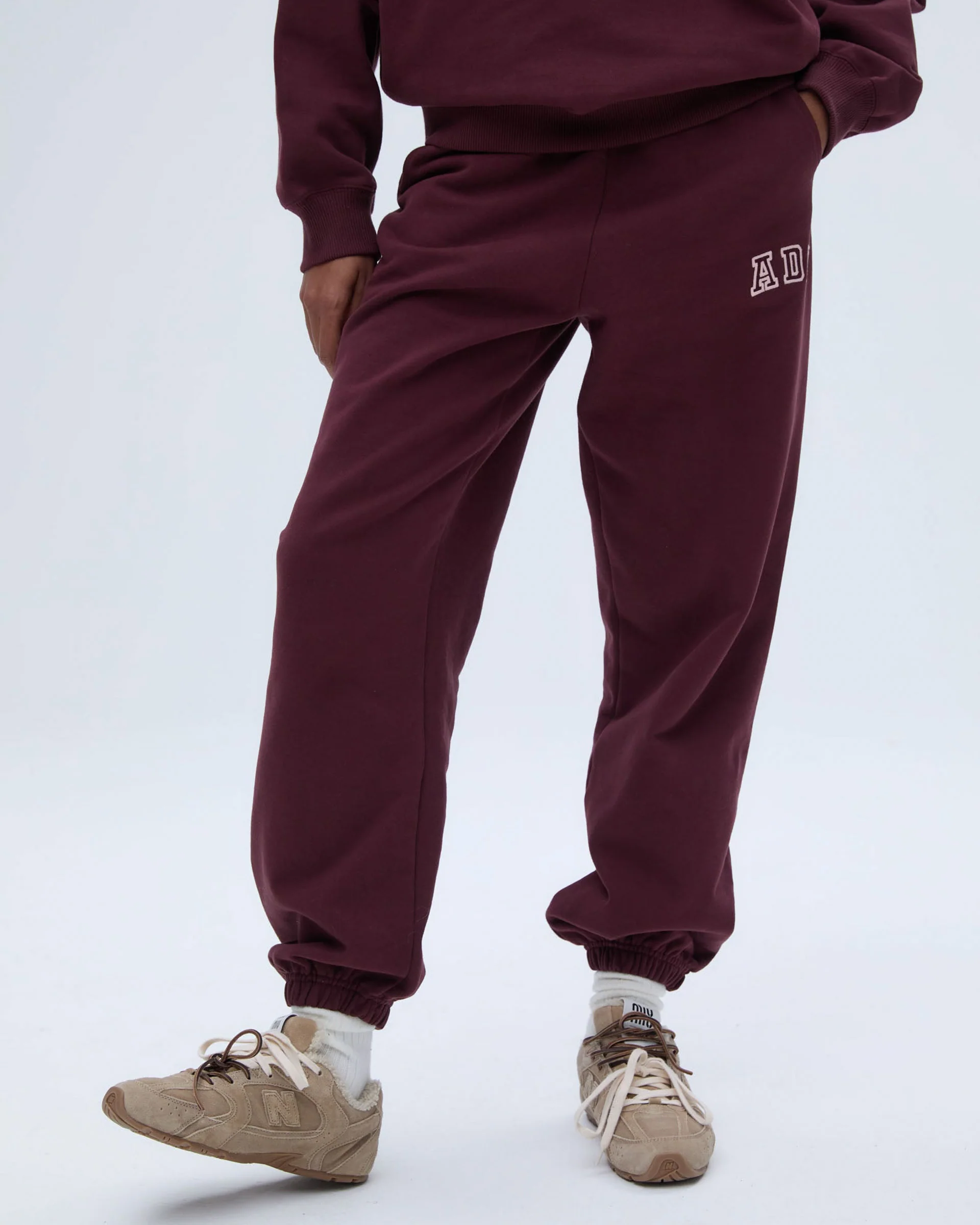 ADA Sweatpants - Burgundy - Image 2