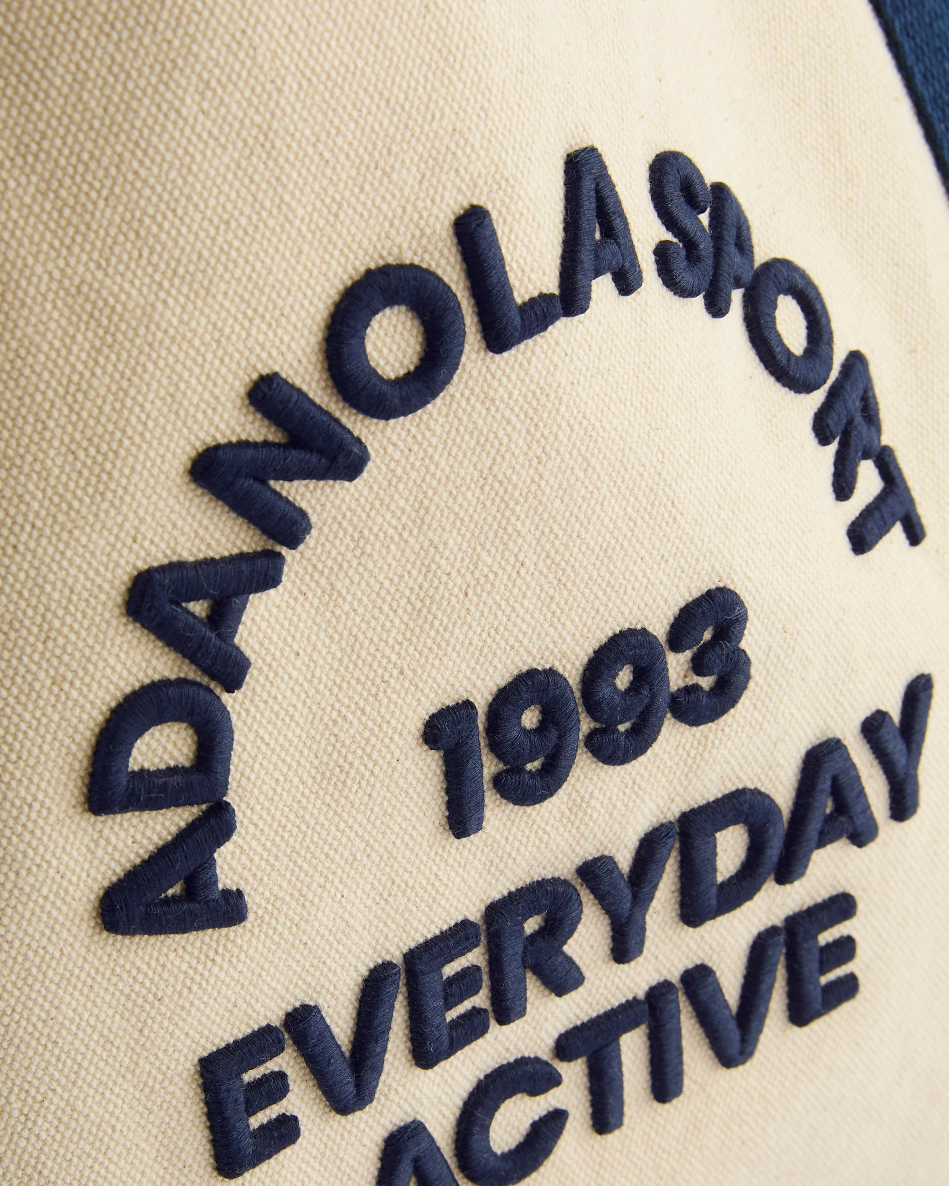Adanola Sport 93 Tote Bag - Cream/Navy Blue - Image 3