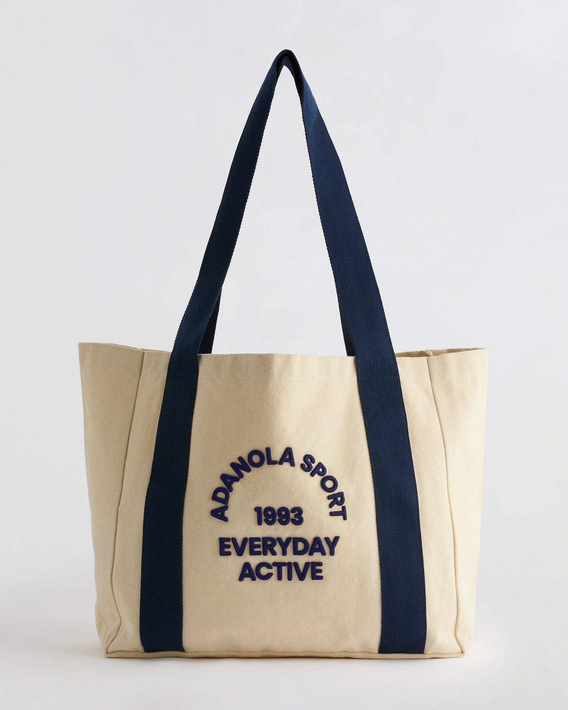 Adanola Sport 93 Tote Bag - Cream/Navy Blue - Image 5