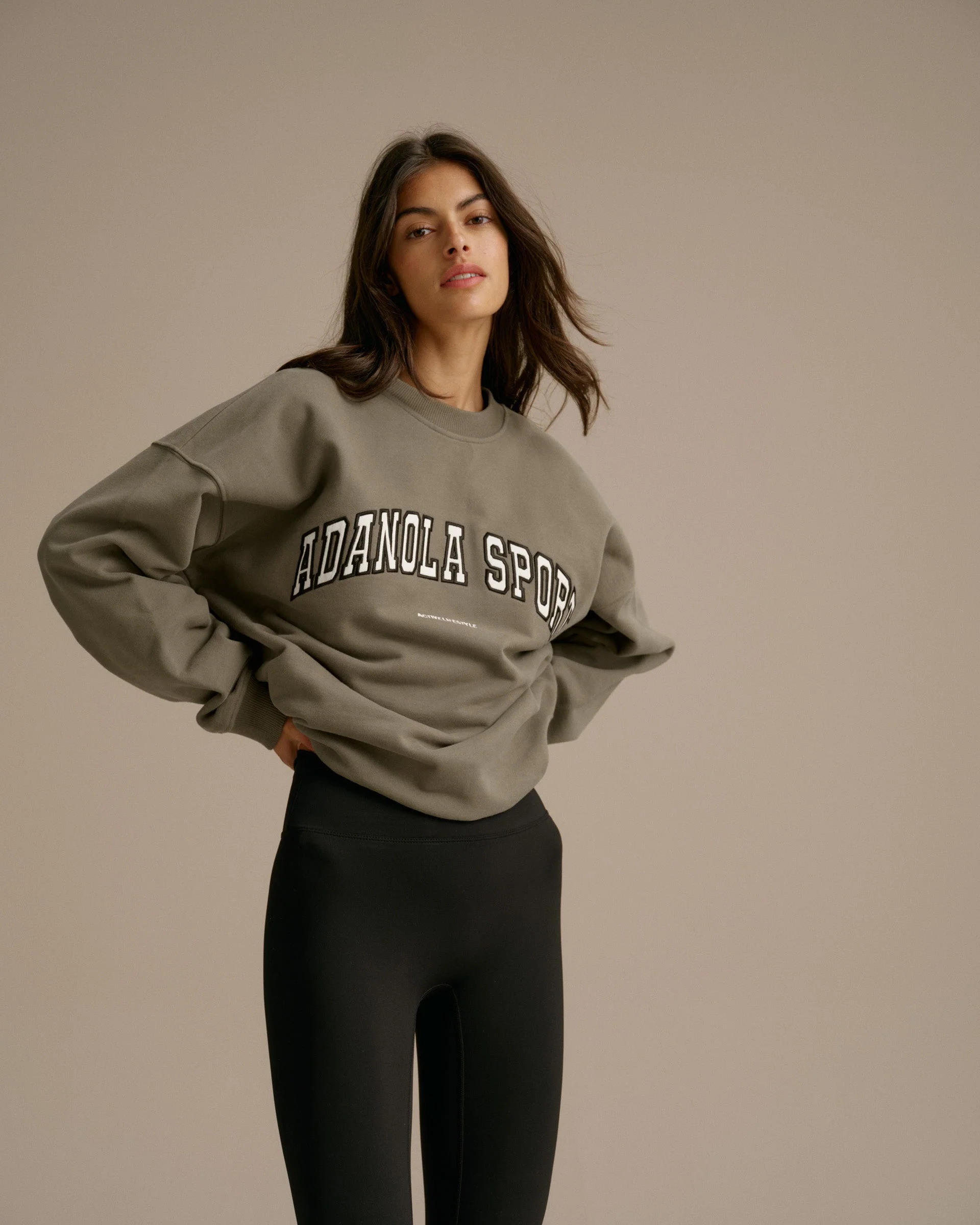 AS Oversized Sweatshirt - Olive Green