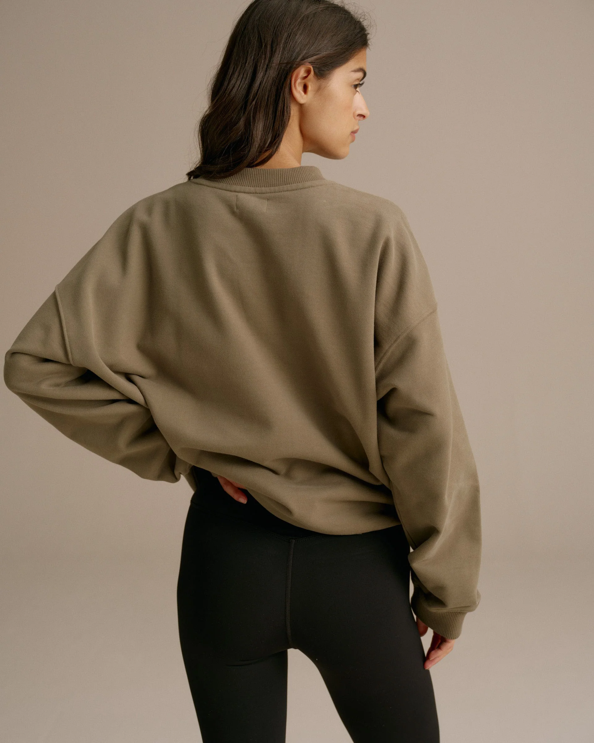 AS Oversized Sweatshirt - Olive Green - Image 2