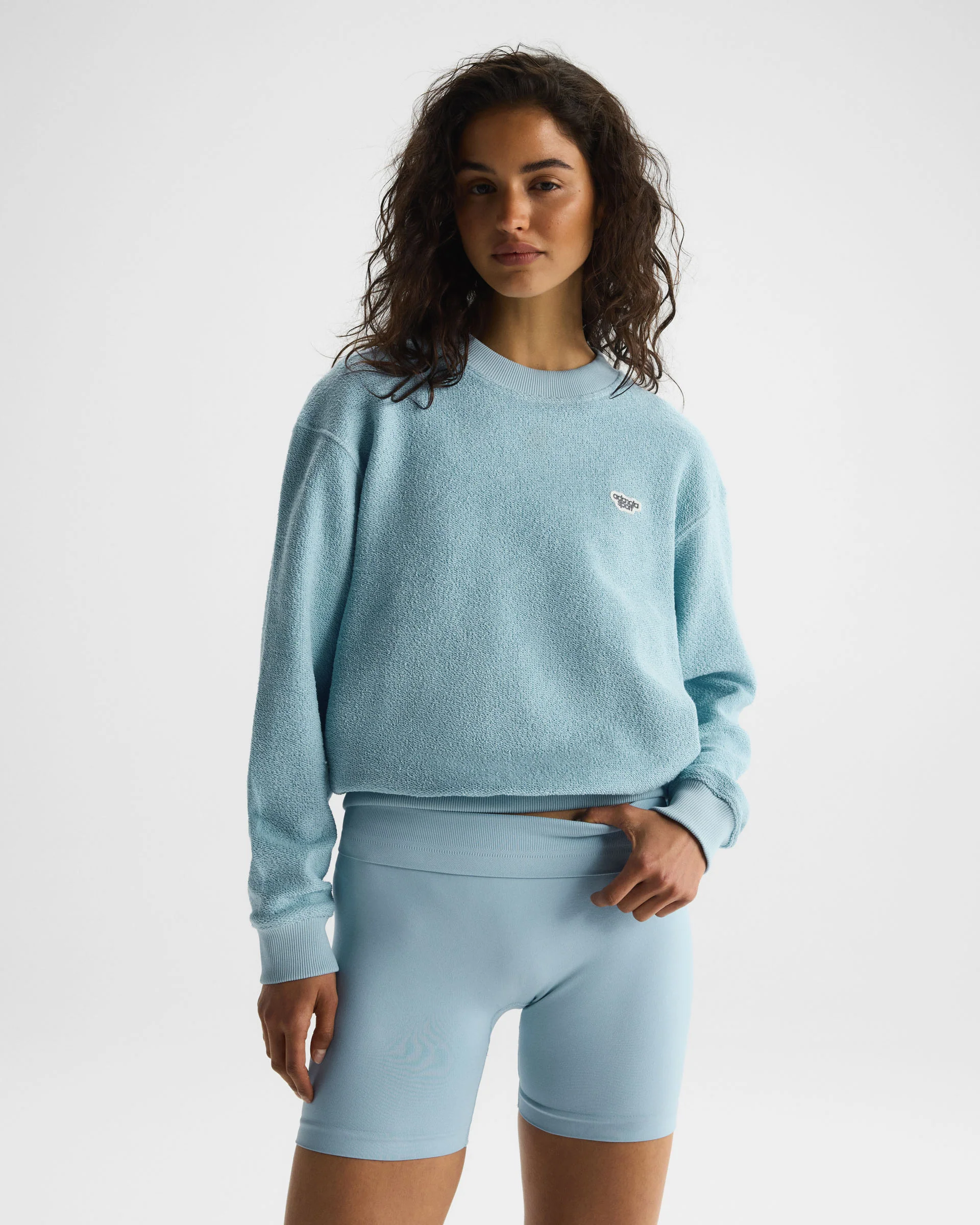 AS Reverse Loopback Loose Fit Sweatshirt - Breeze Blue - Image 4