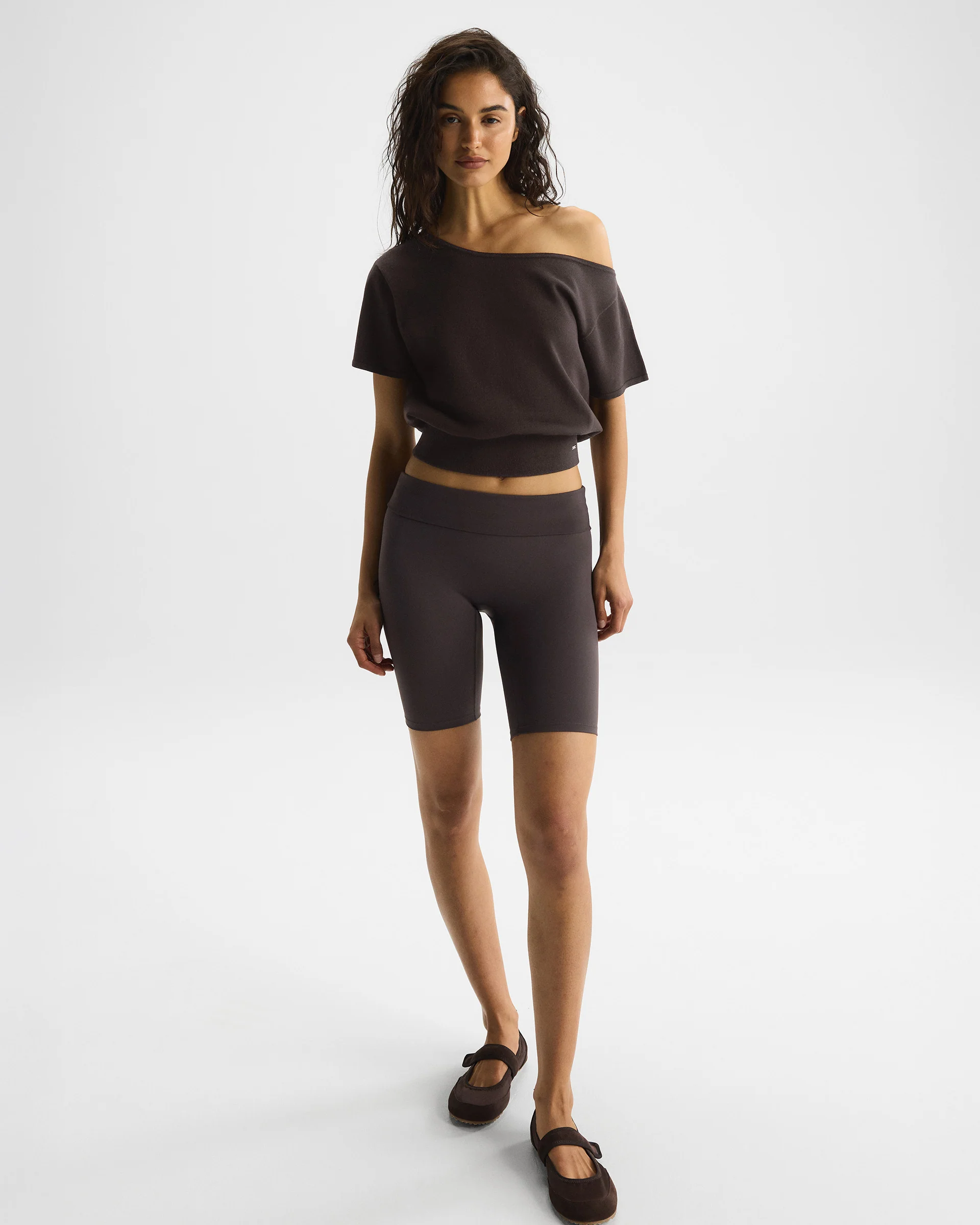 Asymmetric Knit Top - Coffee Bean - Image 4