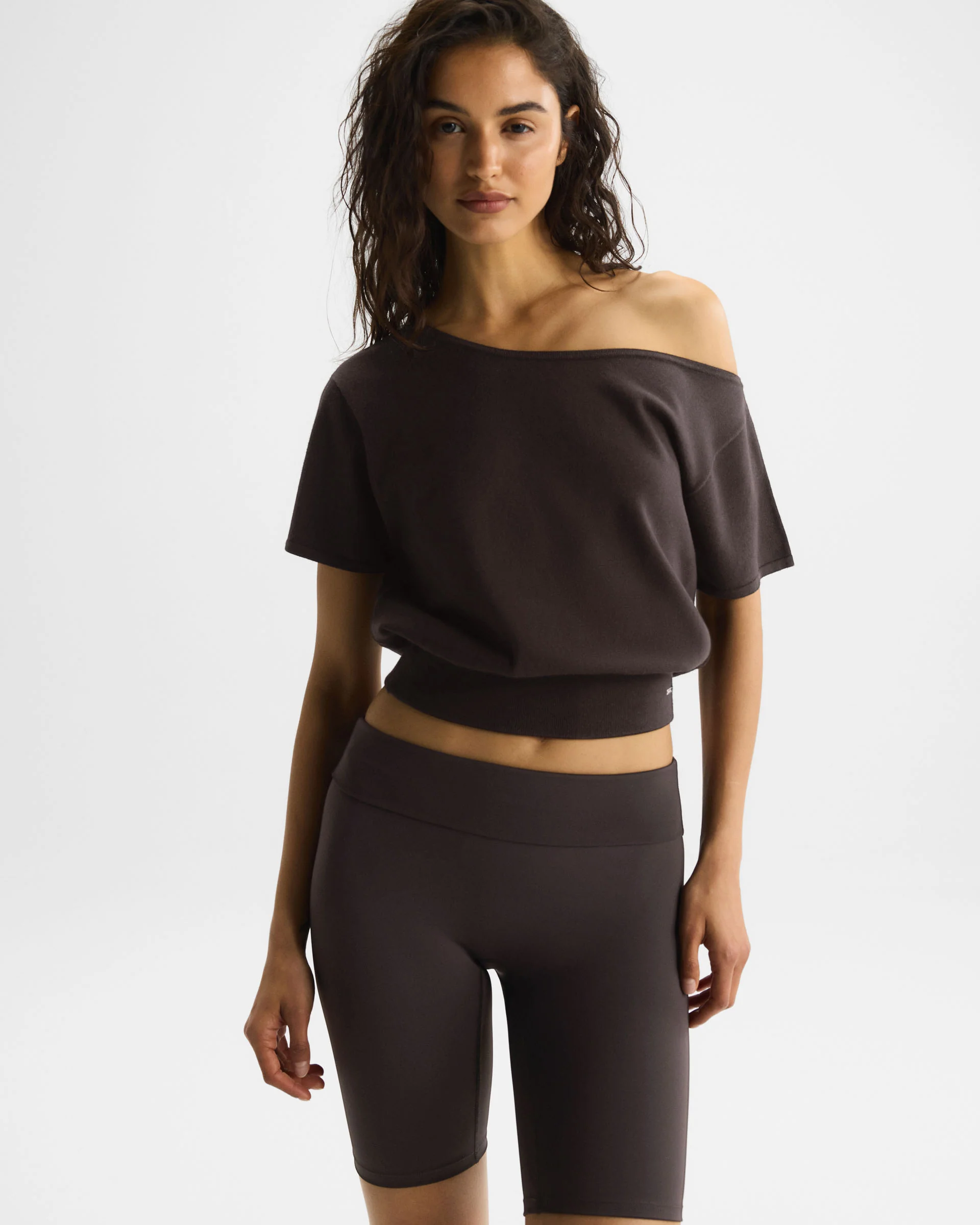 Asymmetric Knit Top - Coffee Bean - Image 5