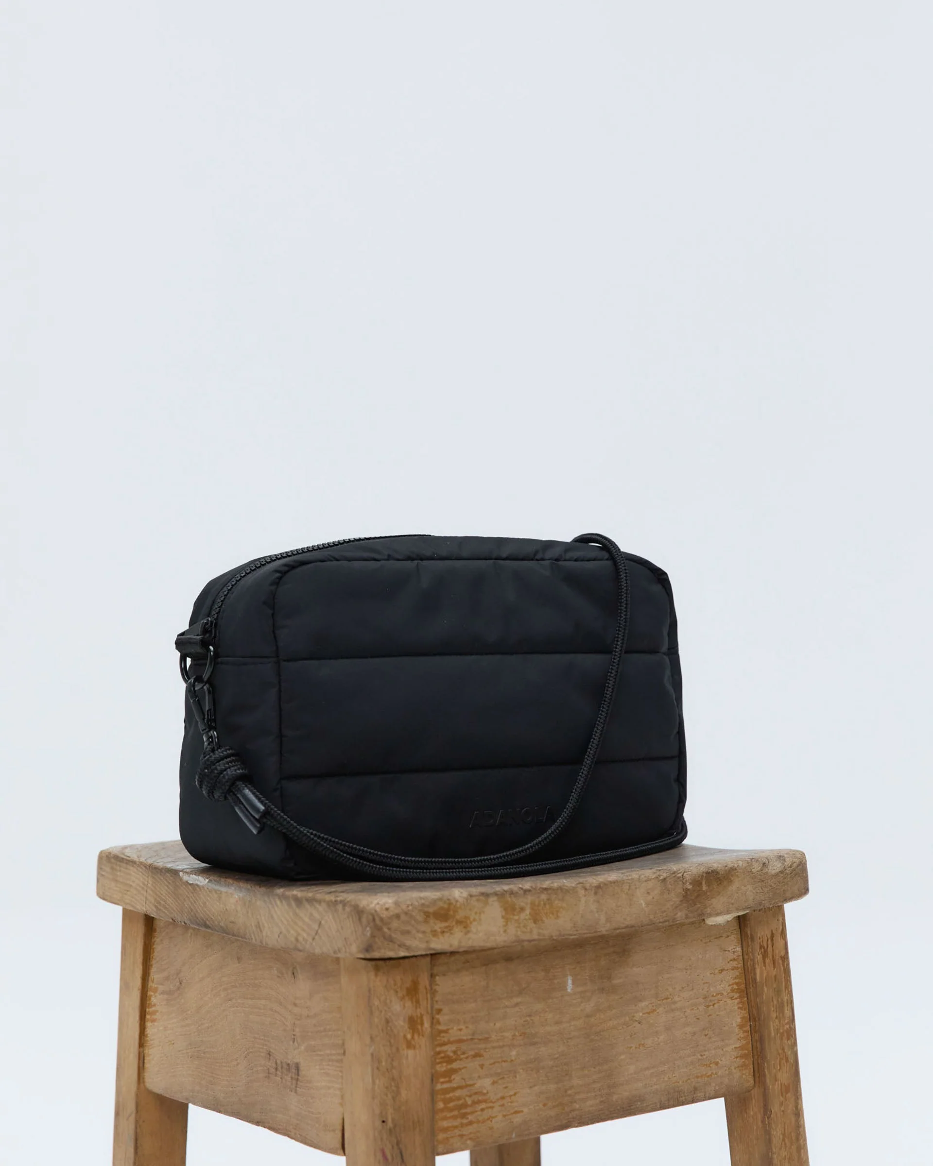 Branded Multi-Strap Bag - Black - Image 6