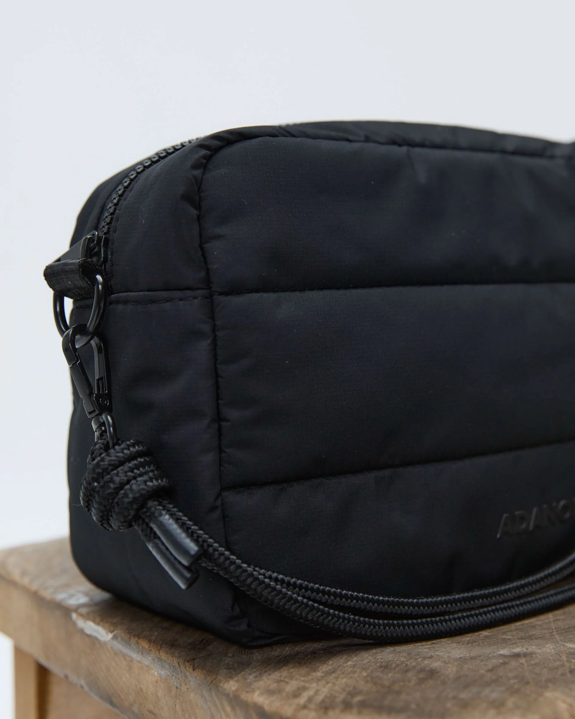 Branded Multi-Strap Bag - Black - Image 7