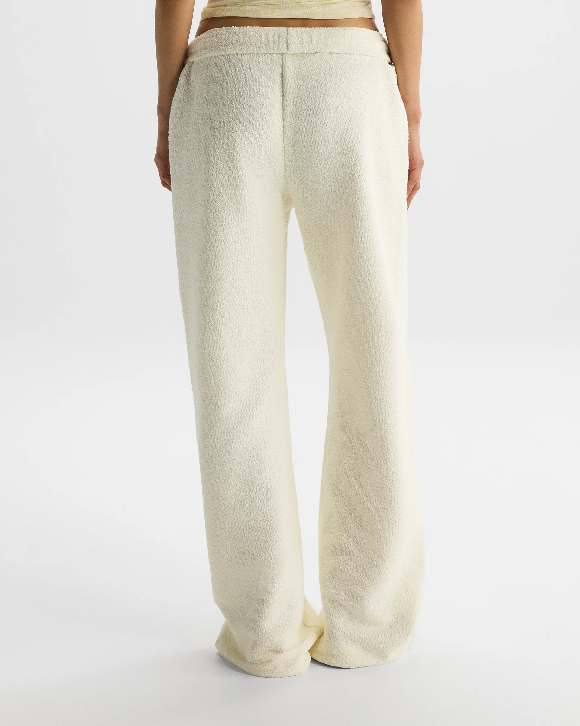 AS Reverse Loopback Straight Leg Sweatpants - Marshmallow White - Image 3