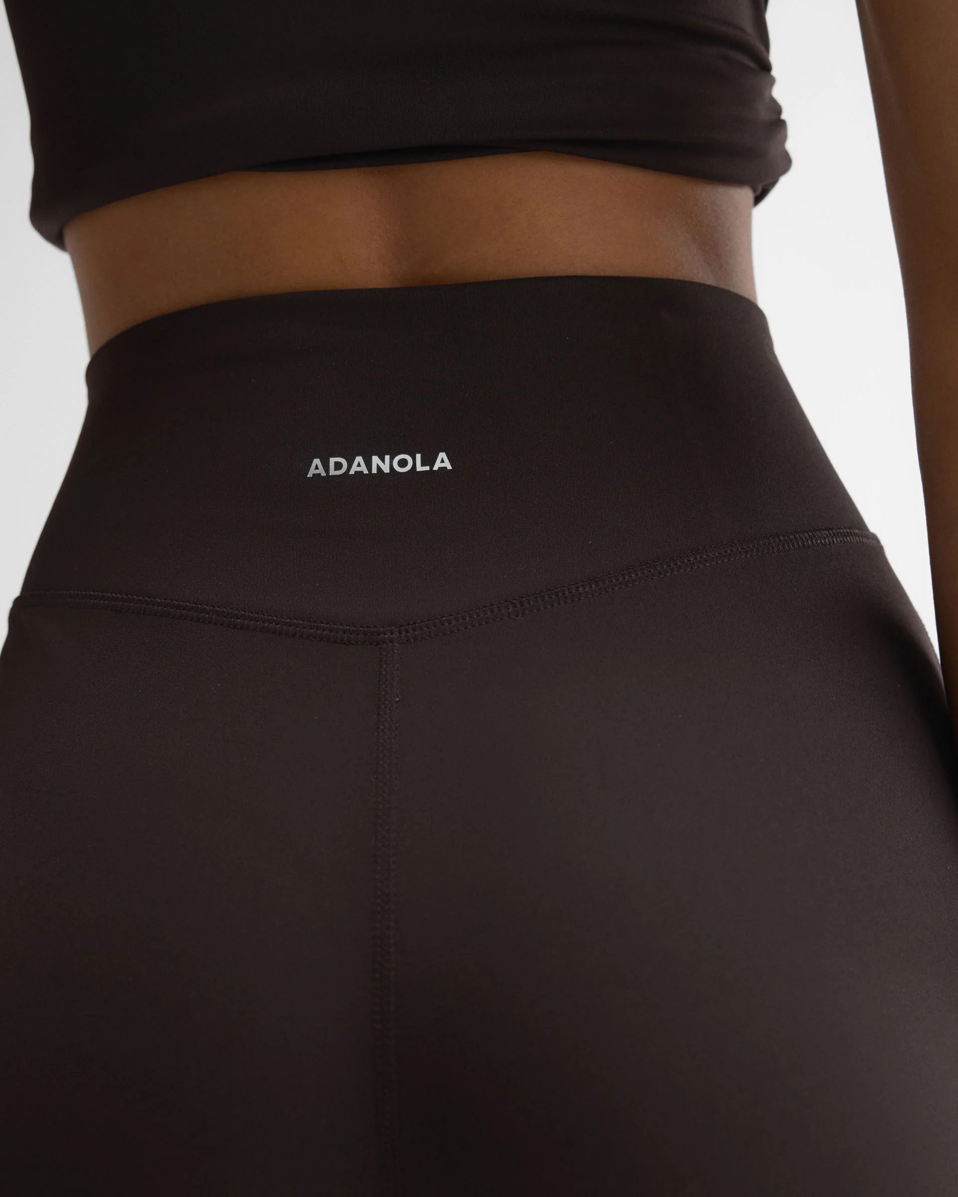 Straight Leg Yoga Pants - Coffee Bean - Image 3