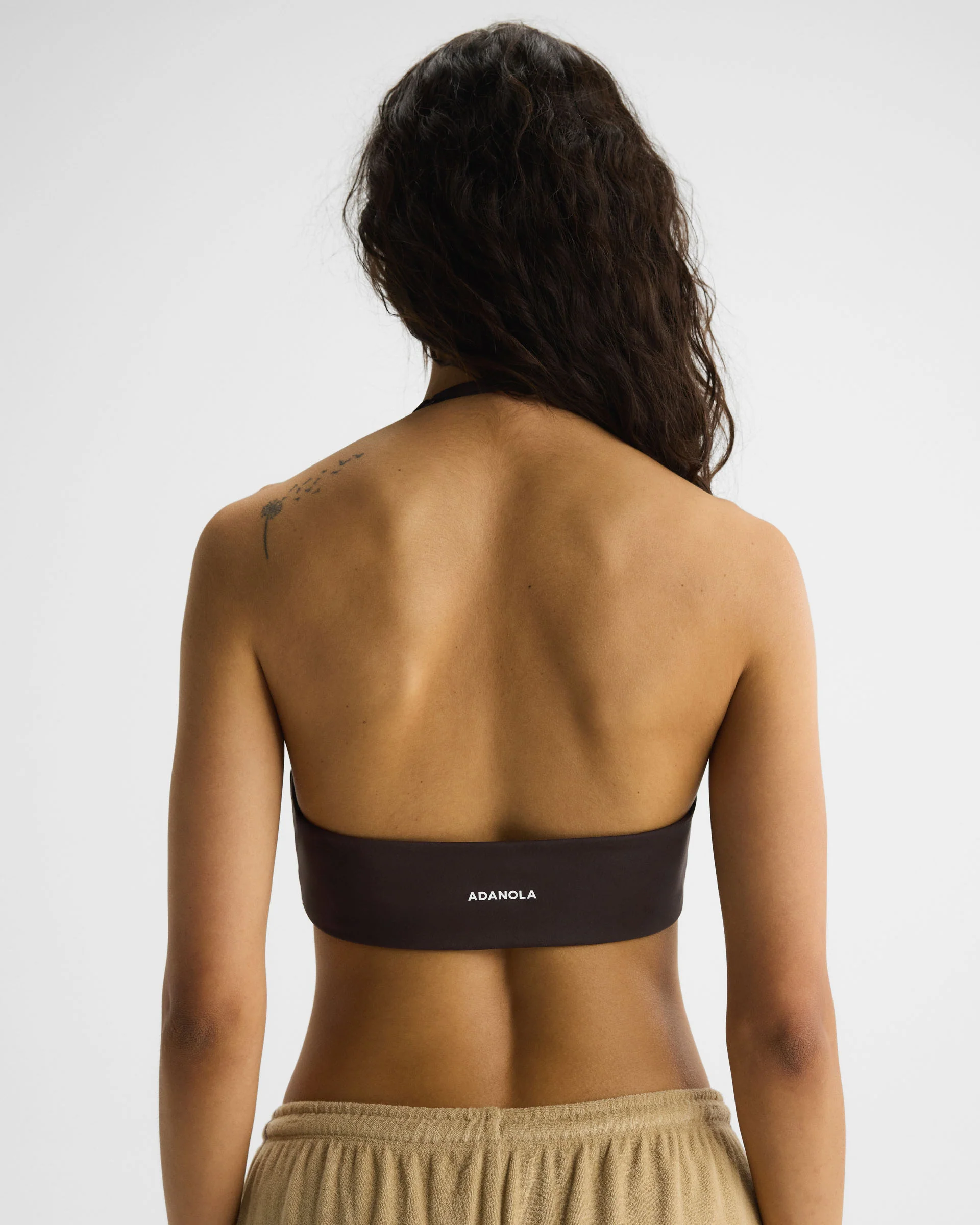 Ultimate Halter Double Layer Bra - Coffee Bean/Dusty Brown - Image 6
