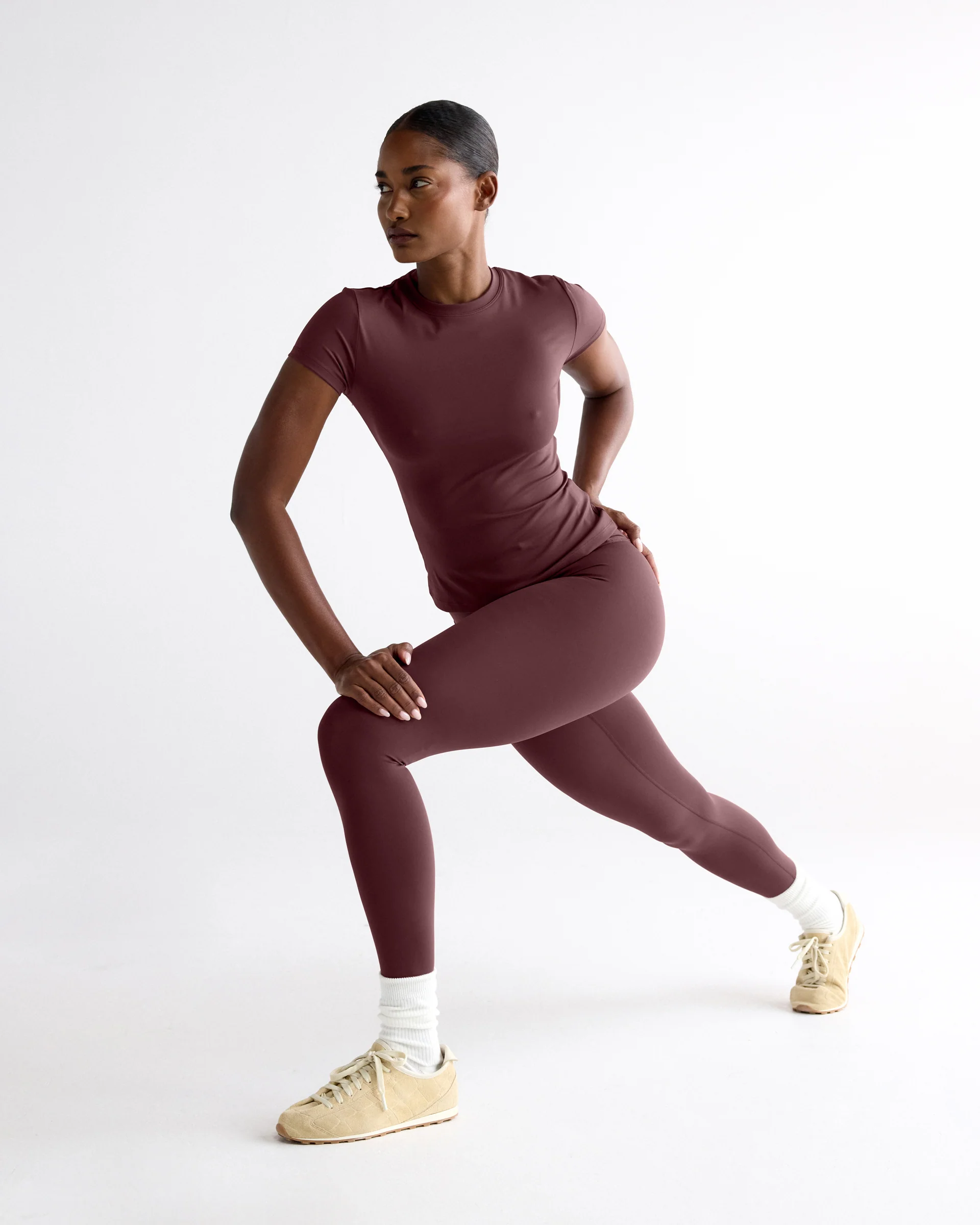 Ultimate Leggings - Mulberry Red - Image 4