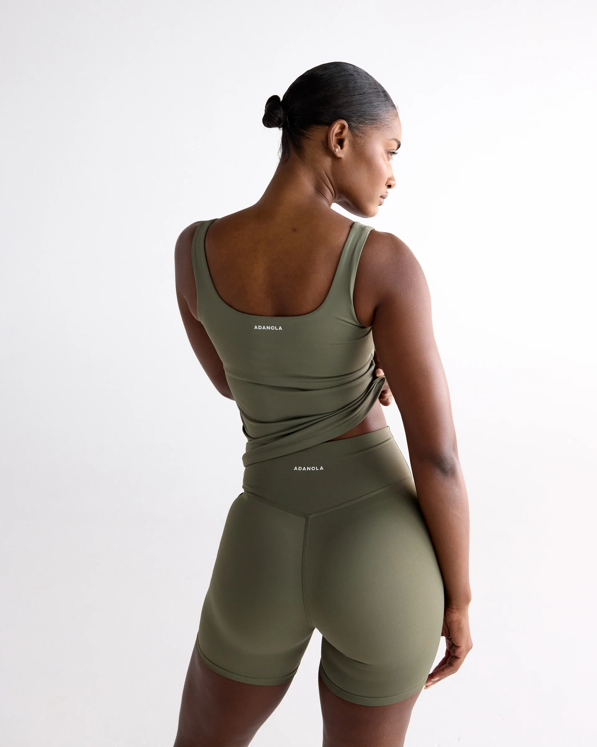 Ultimate Square Neck Top - Olive Green - Image 2