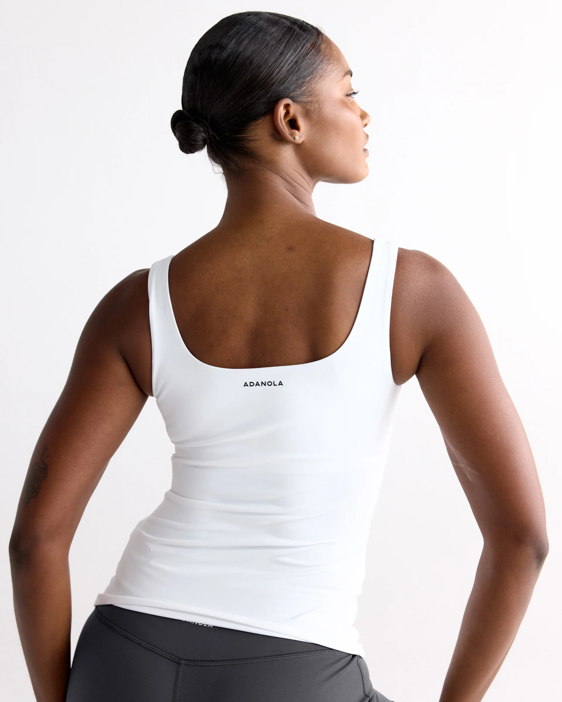 Ultimate Square Neck Top - White - Image 2